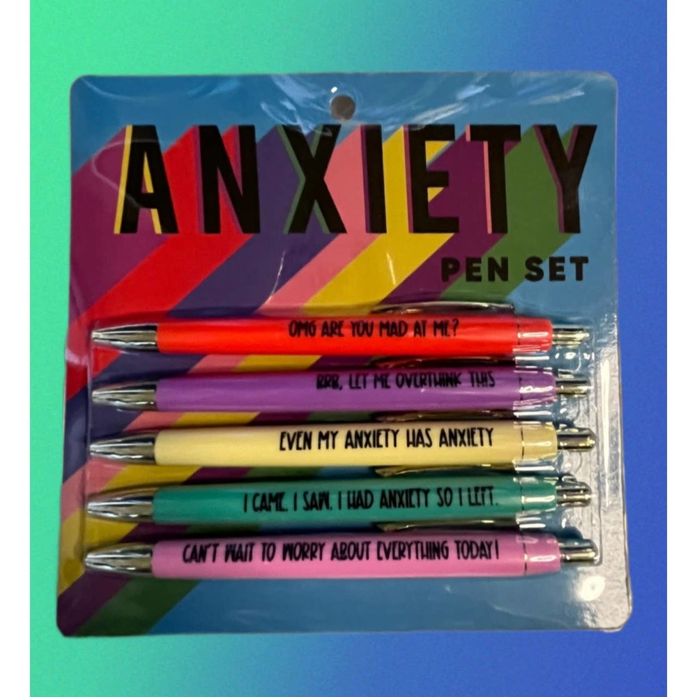 Anxiety quote pens